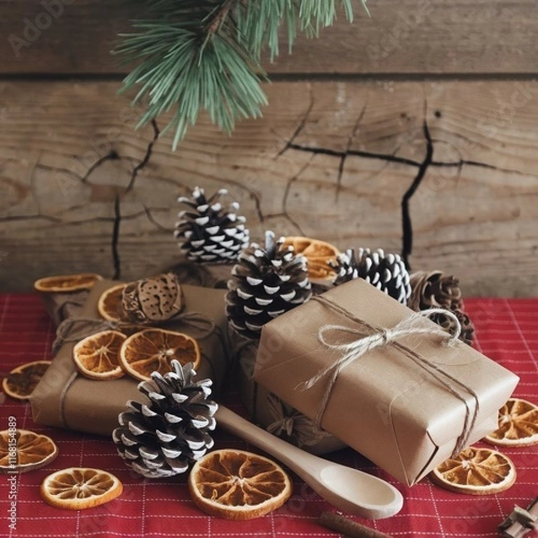 Obraz still life with chocolate and nuts