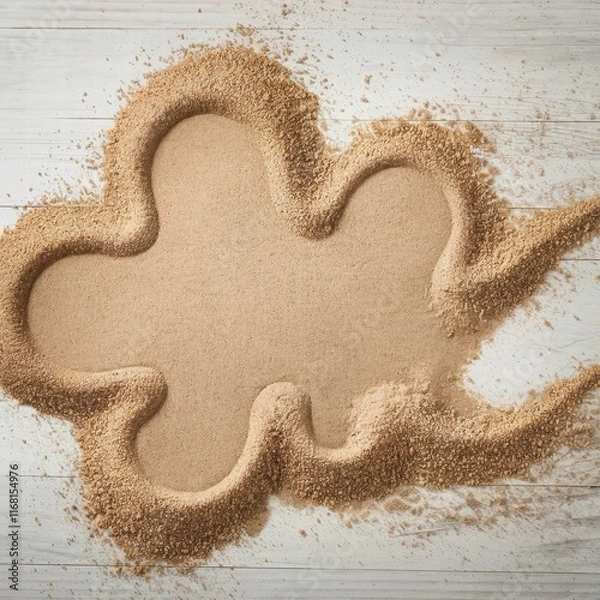 Obraz heart on the sand