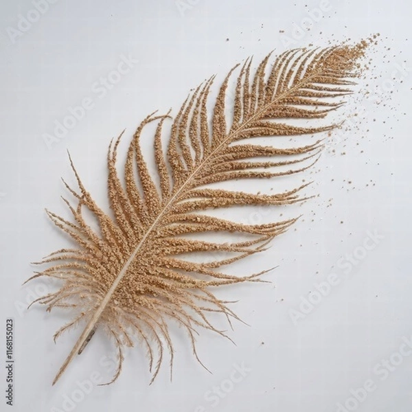 Obraz feather on a black background