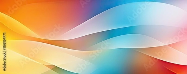Fototapeta Rainbow abstract background idea. Abstract wave pattern with vibrant colors creating dynamic visual flow and energy.