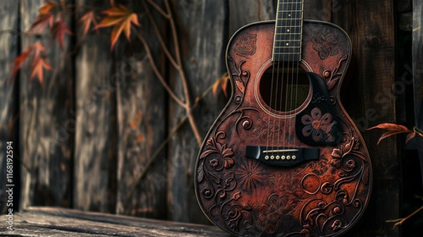 Obraz Classic Acoustic Guitar