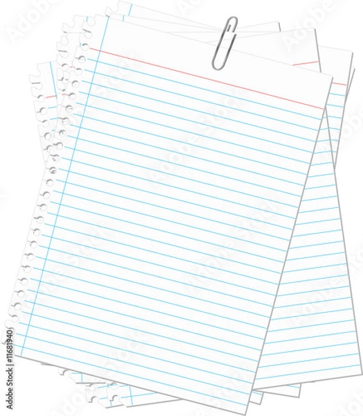 Obraz Paper clipped Paper