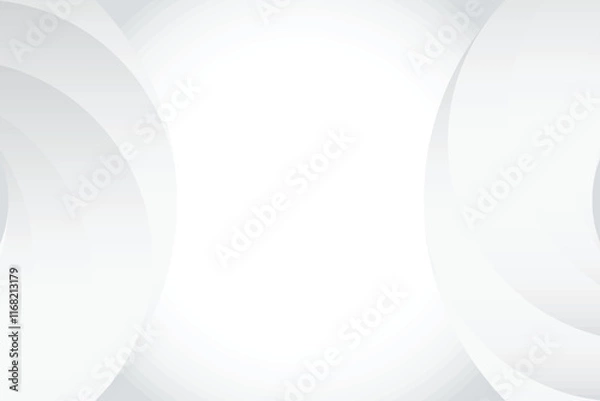Fototapeta White abstract background with circle shape