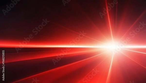Fototapeta Ethereal Lights: Crimson Glow for Overlay Effects