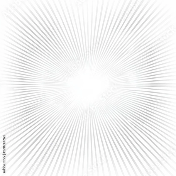 Obraz Radiant Light Burst Background with Subtle Gradation and Dynamic Lines for Creative Projects and Designs