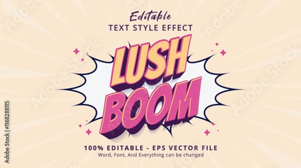 Obraz Lush Boom Editable Text Effect