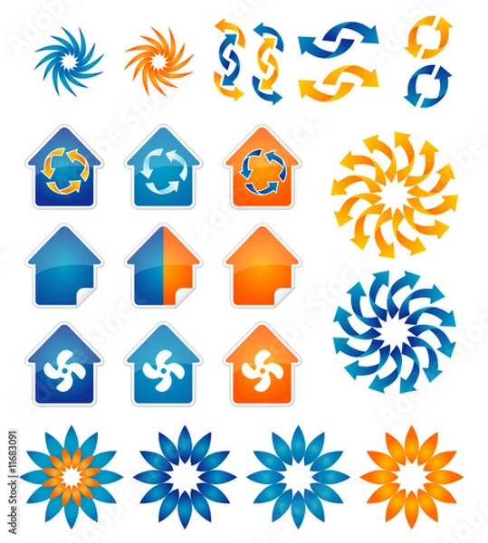 Obraz Icons for air conditioning
