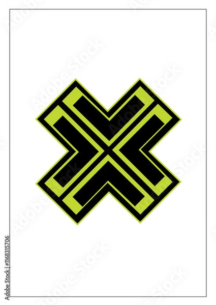 Fototapeta Brutalism Geometric and Abstract Shape