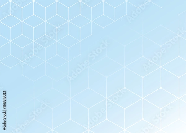 Obraz Hexagonal line pattern design background, Stylish abstract geometric hexagon texture style. Seamless linear pattern textile, fabric, wrapping. Background for design.