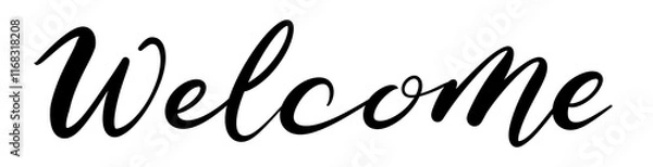 Obraz Welcomeの手書き文字
