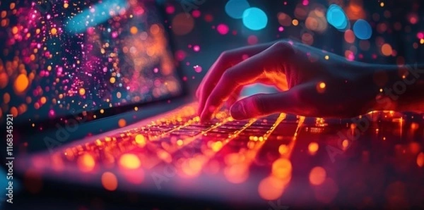 Fototapeta AI Chatbot Customer Support Human Interaction Online Service Digital Assistance