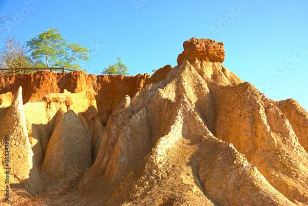 Fototapeta The land subsidence has been going on for thousands of years, but it is still beautiful and a place for learning about nature.