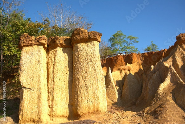 Fototapeta The land subsidence has been going on for thousands of years, but it is still beautiful and a place for learning about nature.