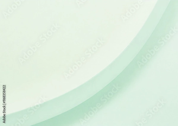 Fototapeta 緑色のシンプルなウェーブ背景