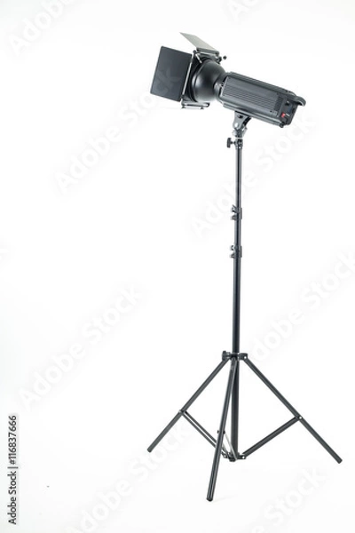 Fototapeta Studio light isolated with white background.