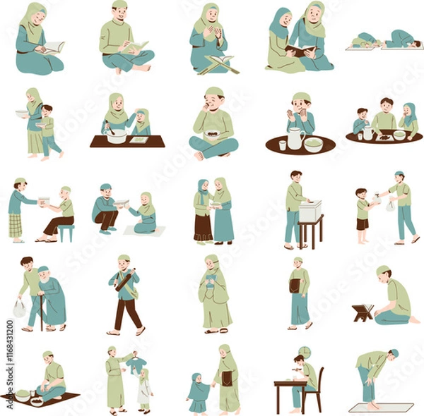 Obraz Ramadhan Character Illustration