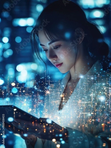 Obraz Technology and Digital Connectivity