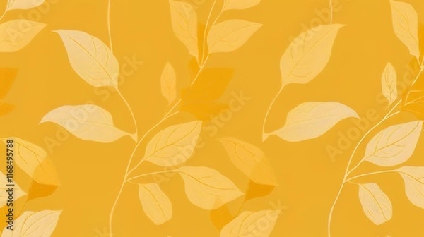 Fototapeta mustard yellow seamless pattern wallpaper