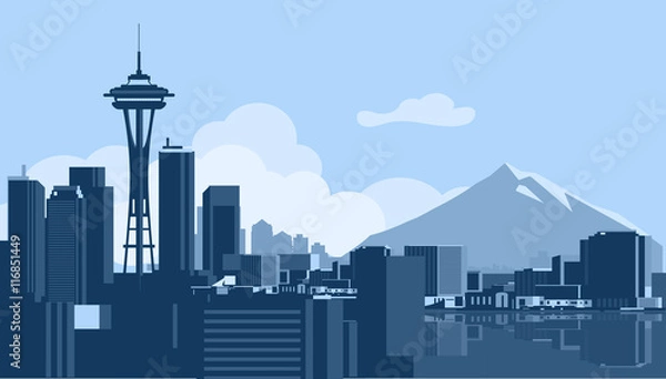 Fototapeta Seattle Skyline