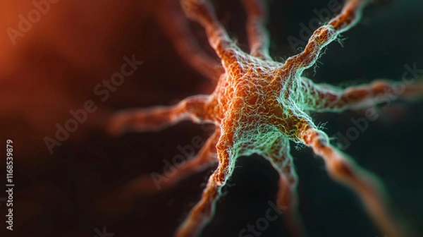 Obraz virus on a black