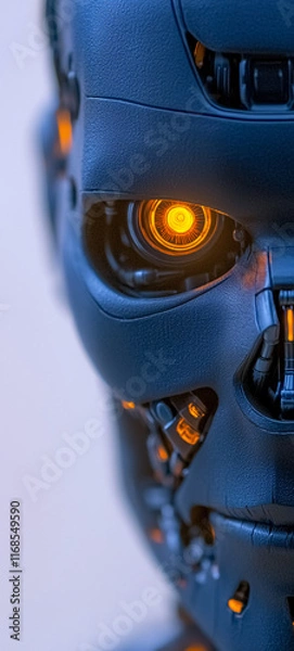 Obraz robot on the wall