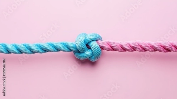 Fototapeta Intertwined Ropes: Unity and Connection