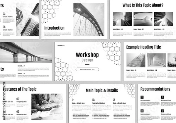 Obraz Design Workshop Presentation Template Design Layout