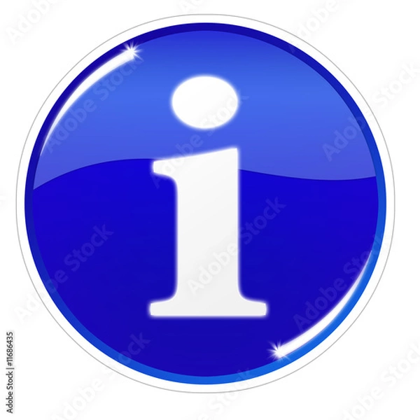 Fototapeta icône informations