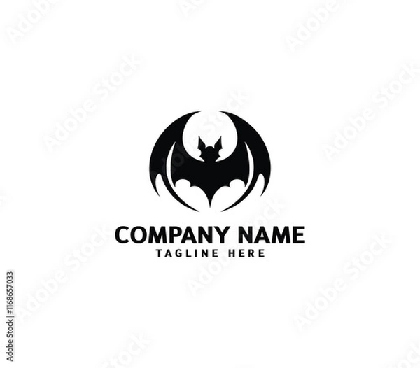 Obraz Vector bat logo design. Batman logo icon vector. bat open wings flying concept elements icon