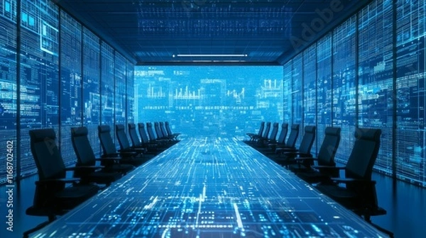 Obraz National Crisis Management Situation Room - AI Government Mapping Interface