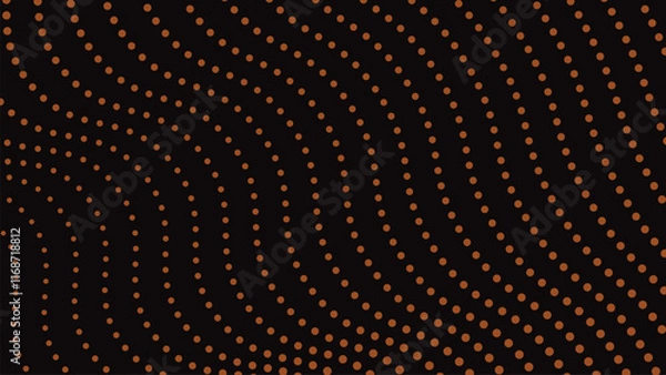 Obraz Black orange halftone abstract background for backdrop or presentation