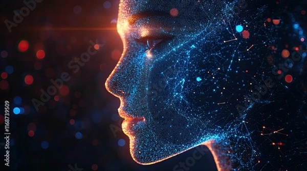 Fototapeta Real-time sentiment analysis through AI and social media monitoring tools for targeted marketing
