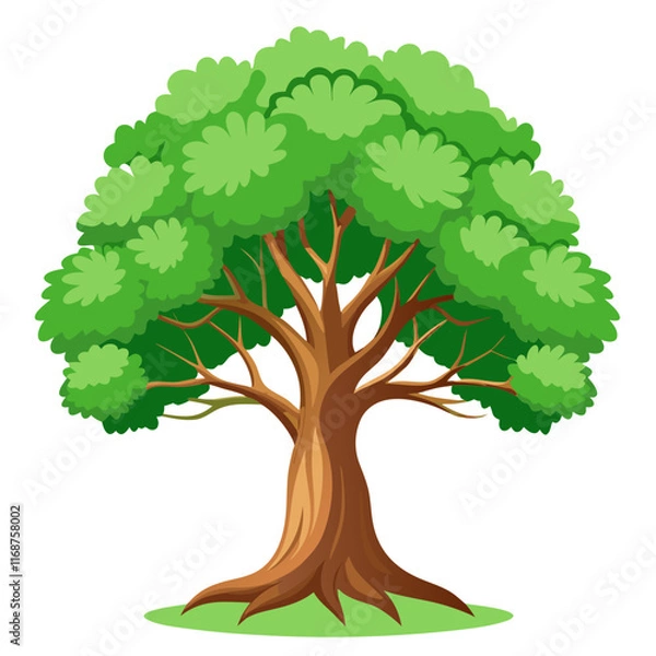 Obraz tree illustration on white background.