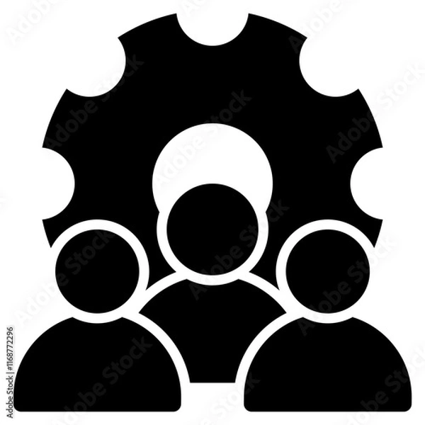 Obraz Team Glyph Icon