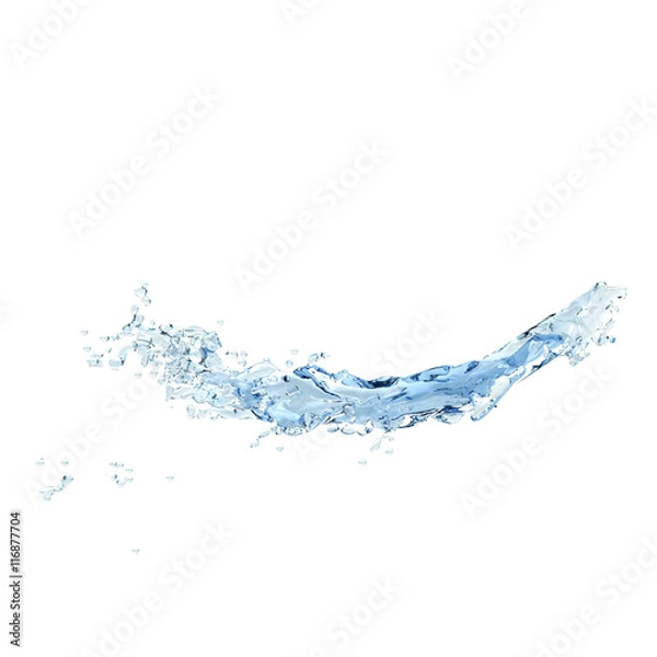 Fototapeta water splash Isolated 3d