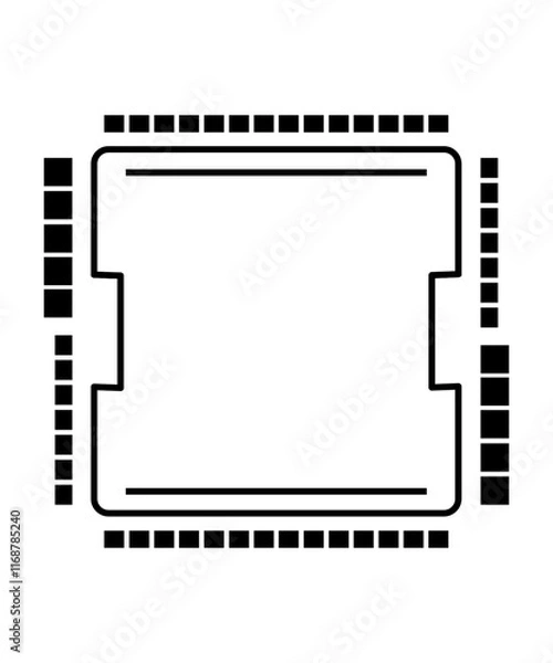 Fototapeta chips icon