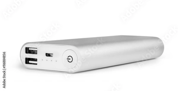 Fototapeta Portable power bank for charging mobile devices