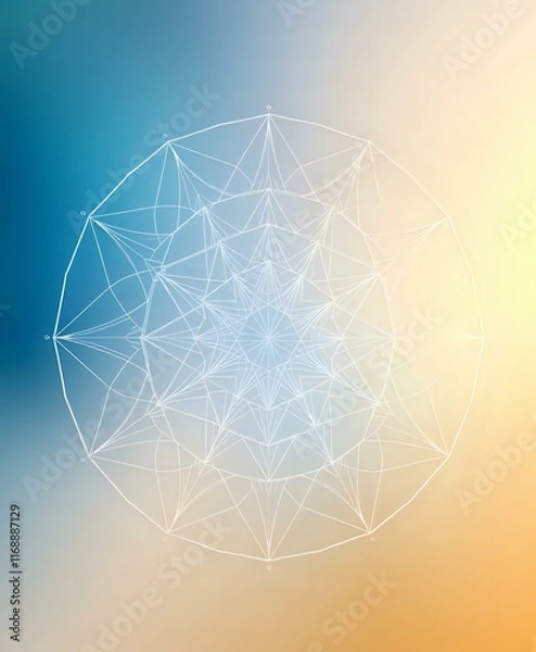 Obraz Sacred Geometry Bloom - Abstract Wallpaper with Harmonious Patterns