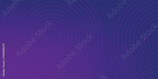 Fototapeta Simple purple abstract background with circle line motif