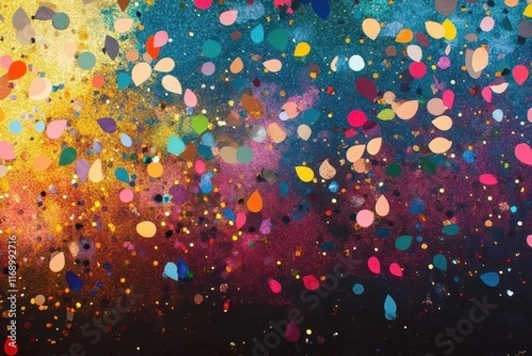 Fototapeta colorful confetti and glitter design