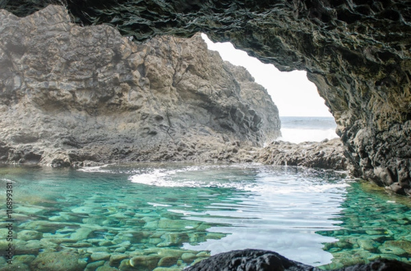 Fototapeta Charco Azul, Blue Pool, El Hierro.