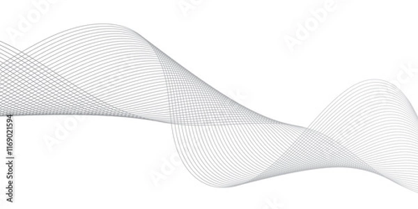 Fototapeta Abstract modern background, curved lines, create the effect of an optical illusion and will successfully complement your design adobe illustration.