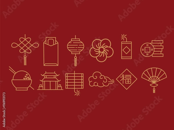 Obraz Imlek Icon Sheet Deign