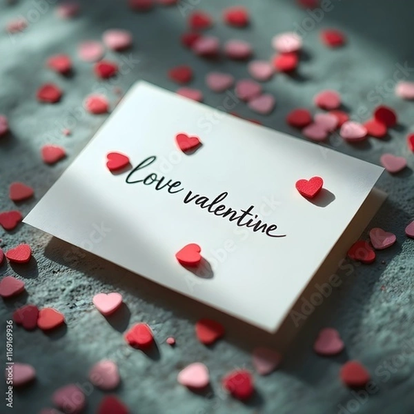 Obraz valentines day card