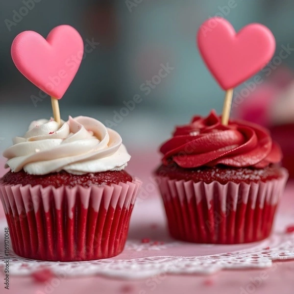 Obraz cupcake with heart