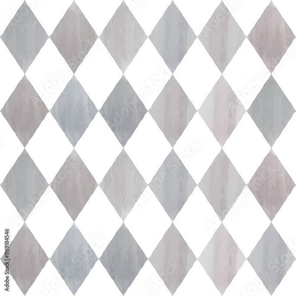 Fototapeta Watercolor seamless pattern, checkered background. Vector illustration. Texture for fabric, wrapping, wallpaper, print