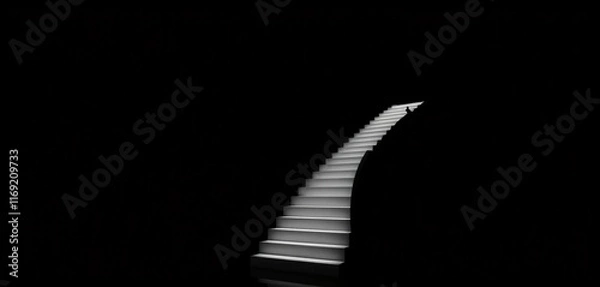 Obraz black and white stairway to heaven