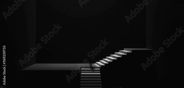 Obraz black and white stairway to heaven
