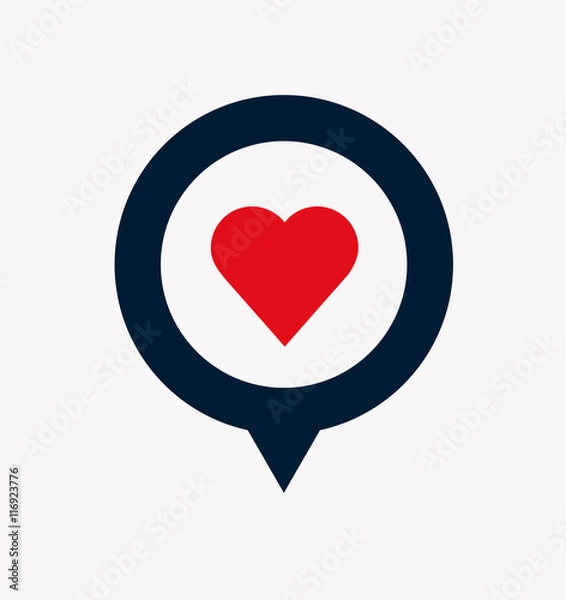 Fototapeta location marker