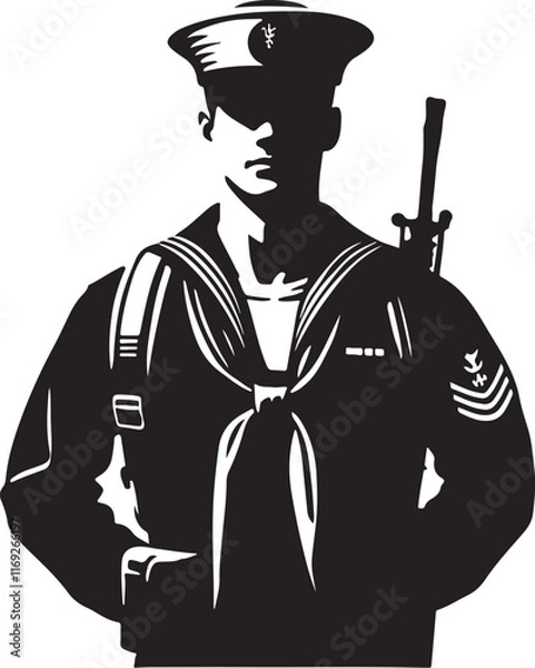 Fototapeta sailor in uniform